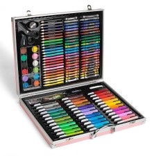 Draw for drawing, in the PVC suitcase, pink