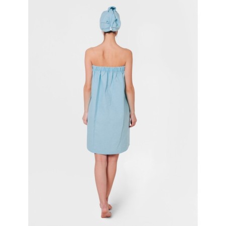 Female bathing, size 78x145 cm, blue color-2