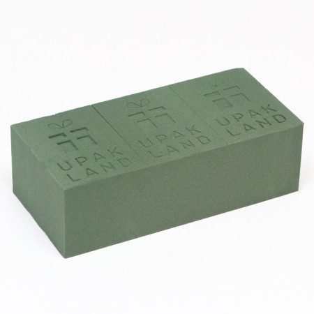 Floristic sponge for fresh flowers "Upak Land" 22.5 x 10.5 x 7 cm
