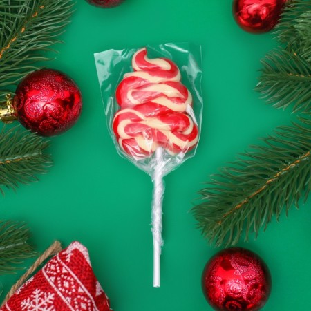 Caramel lollipop "Fir tree is small" assorted, 30 g-2
