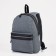 A backpack with a zipper, "saxi", outer pocket, gray color