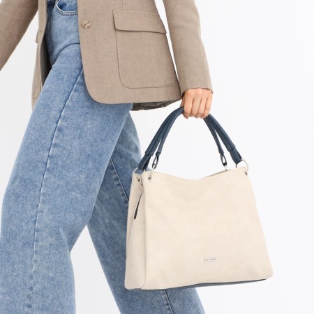 Women's bag-bag on lightning, beige color-6