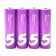 Battery Alkalin Xiaomi Zmi Rainbow Zi5, AA, LR6, Spike, 4 pcs, purple
