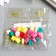 Beads for PVC creativity "Bright stars" set 25 pcs 0.5x0.9x0.9 cm