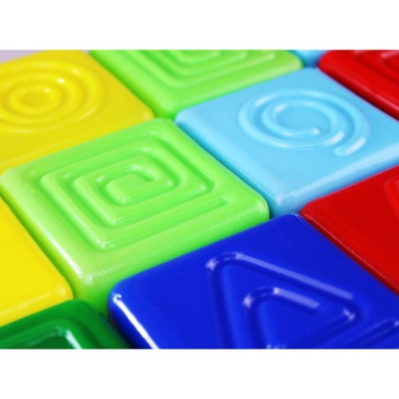 Tactile cubes 12 elements, 7 cm-3