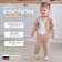 Knitted crumb set I “hare” height 86-92 cm, beige color