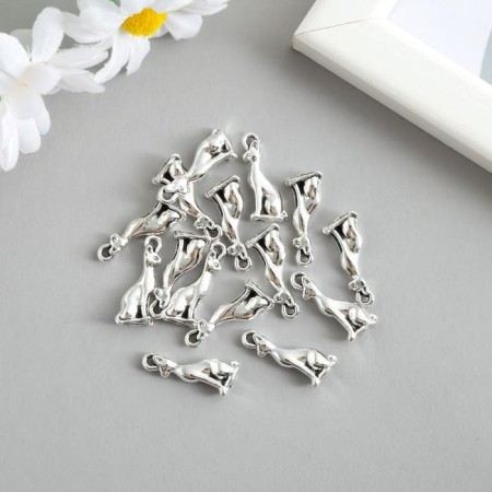 Decor for creativity Metal "Sphinx" silver 2x0.8 cm-1