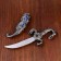 Souvenir knife, 24.5 cm carved scabbard, dragon on the handle