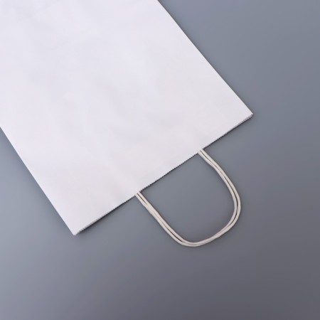 White package without print, round handle, 31 x 12 x 42 cm, 120 g-1
