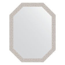 Mirror in the baguette frame, chrome mosaic 46 mm, 53x68 cm