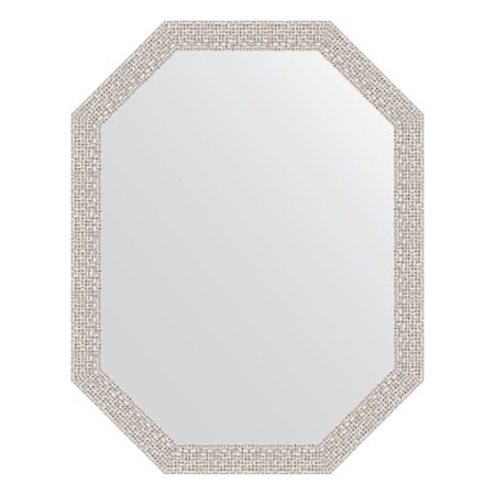 Mirror in the baguette frame, chrome mosaic 46 mm, 53x68 cm