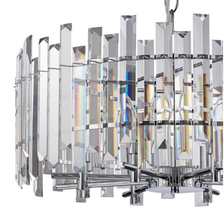 Crystal Crystal Chandelier Feeriya 8xe14 40W, size 60x60x42.5-97 cm, color chromium-2
