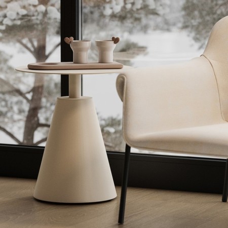 Coffee table Marius, 500 × 500 × 550 mm, beige color-14