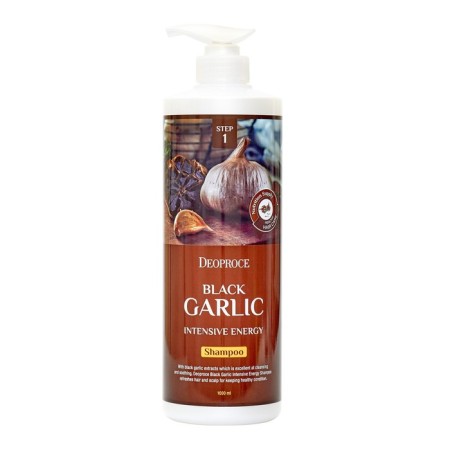 Toning hair shampoo with DEOPROCE black garlic extract, 1000 ml