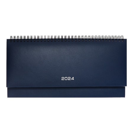 Dated 2024, 294 x 142 mm, 64 sheets, on the crest, Attomex.orion, solid boumvil cover, block 70 g/m2, blue