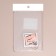 Palette for mixing cosmetics, 10 × 15 cm, with a hole, the color is a transparent matte