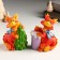 Piglite Polystone "Red Dragon in a scarf with a Christmas tree/ice cream" mix 7.5x6x10 cm