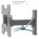 Kromax Optima-413 Gray Crohmax 20 "-55" Max.30kg wall rotary-liking 107047