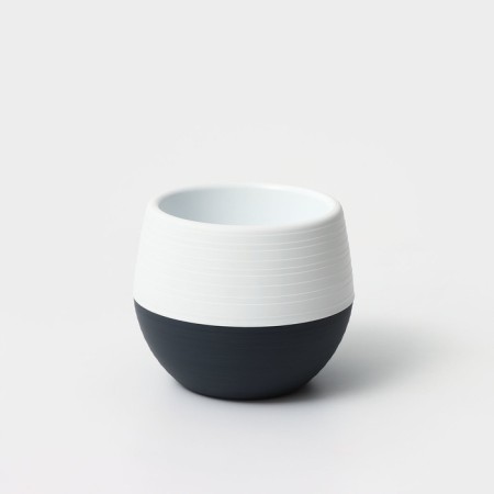 Potor Potor Potor Plastic “Japan”, 450 ml, D = 12 cm, h = 10 cm, white-graphite color