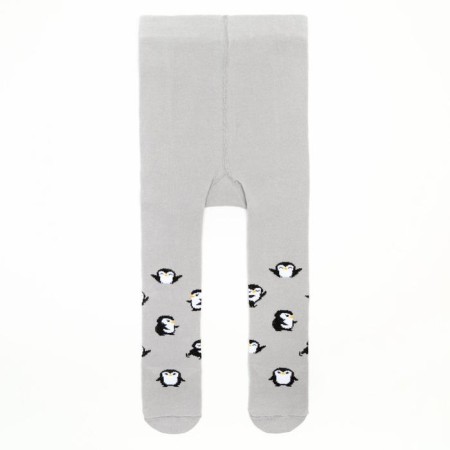 Pantyhose crumb I "penguins", gray, height 86-92 cm-1