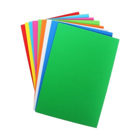 Foamiran color A4 "Devente" 10 colors x 10 sheets, thickness 5 mm, plastic bag with euro suspension-11