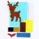 New Year's set for creativity. Application from the felt "New Year! Good deer "