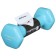 Vinyl dumbbells onlytop, 0.5 kg, blue color