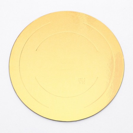 Confectionery substrate, under the cake, gold-white, 28 cm, 3.2 mm-1