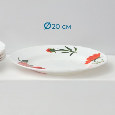 Service table "velvet rose", 37 items, glass ceramic-16