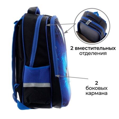 Backpack Bag Calligrata "Work on Ice", 39 x 30 x 14 cm-3