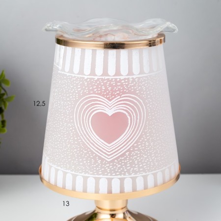 Aromarrier touchscap "Heart" G9 35W gold 13x13x20 cm Risalux-3