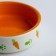 Ceramic bowl with carrots 100 ml 8.8 x 8.8 x 3 cm, orange-white