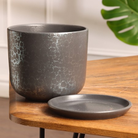 Pot of flower python graphite 1.6 l-1