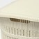 Besnaya basket with a lid "Knitting", 55 l, 45 × 36 × 57 cm, color white rattan
