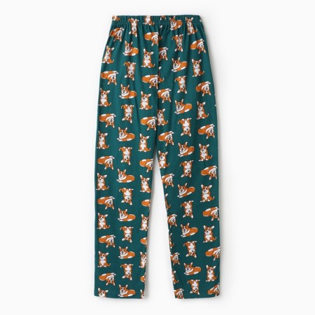 Home female "Corgi" (T -shirt/pants), white/green color, size 46-12