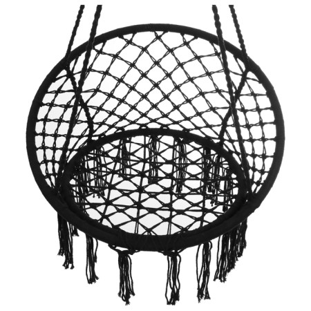 Hammock maclay, wicker, 60x80 cm, black color-8