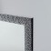 Wall mirror, in the baguette, dark silver, 60x80 cm