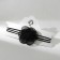 Choker "Tango" flower on threads, black color, 30cm