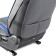 Frame 3D capes Car Performance, 2 pcs, eco-leather, black-blue