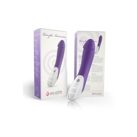 Vibrator Mystim Terrific Truman, silicone, purple color, 27 cm-5