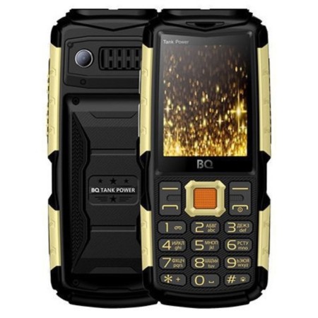 Cell phone BQ M-2430 Tank Power, 2.4 ", 2 SIM, Microsd, 4000 Mam, golden