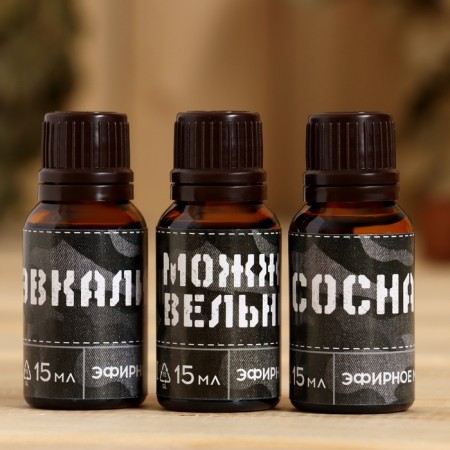 A set of essential oils in a triangular box to the "steep man" 3 pcs.-3