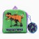 Baby plow -checker with a purse "Dinosaur", 24*24 cm, purple color