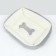 Lynchin-Divan for animals "Bone", 50 x 40 x 15, gray-white
