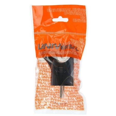 Electric fork Universal A0112, with salary, corner, with ear, 16 A, 250 V, euros, black-2