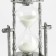 Sanding clock "Red booth", souvenir, with backlight, 15.5 x 6.5 x 12.5 cm