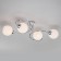 Tulia chandelier, 4x40W E27, color chrome