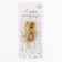 Candle for the cake digit "Golden", 5.5 cm, number "8"