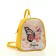 Children's backpack 20*9*22.5, lightning departure, butterfly, yellow