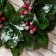 New Year's wreath D-30 cm "Cozy fairy tale" Large leaves and berries